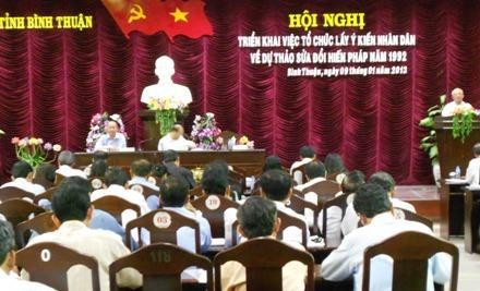 Nhân dân góp ý vào dự thảo sửa đổi Hiến pháp 1992 - ảnh 1